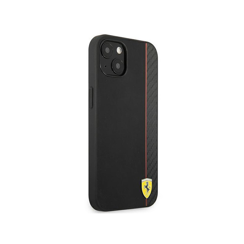 Ferrari On Track Carbon Stripe dėklas iPhone 13 mini - juodas