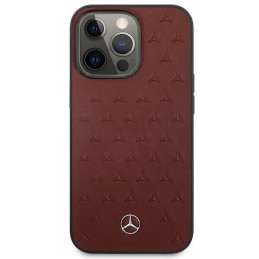 Mercedes Leather Stars Pattern dėklas, skirtas iPhone 13 Pro / iPhone 13 - raudonas