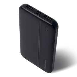 Powerbank Li-Po 10000mAh 2xUSB juoda