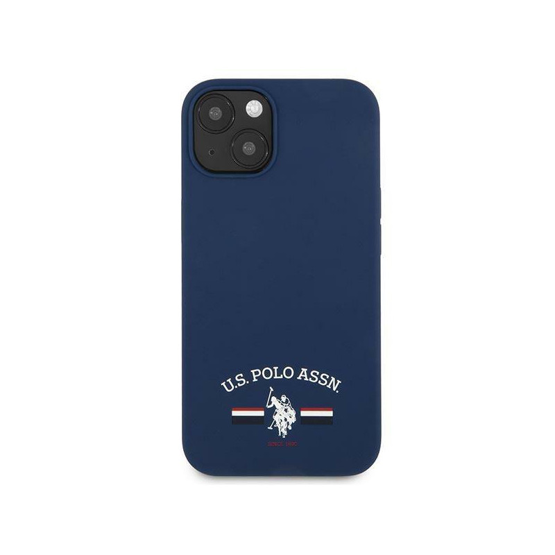 JAV Polo Assn byla Silikono kolekcija iPhone 13 - tamsiai mėlyna