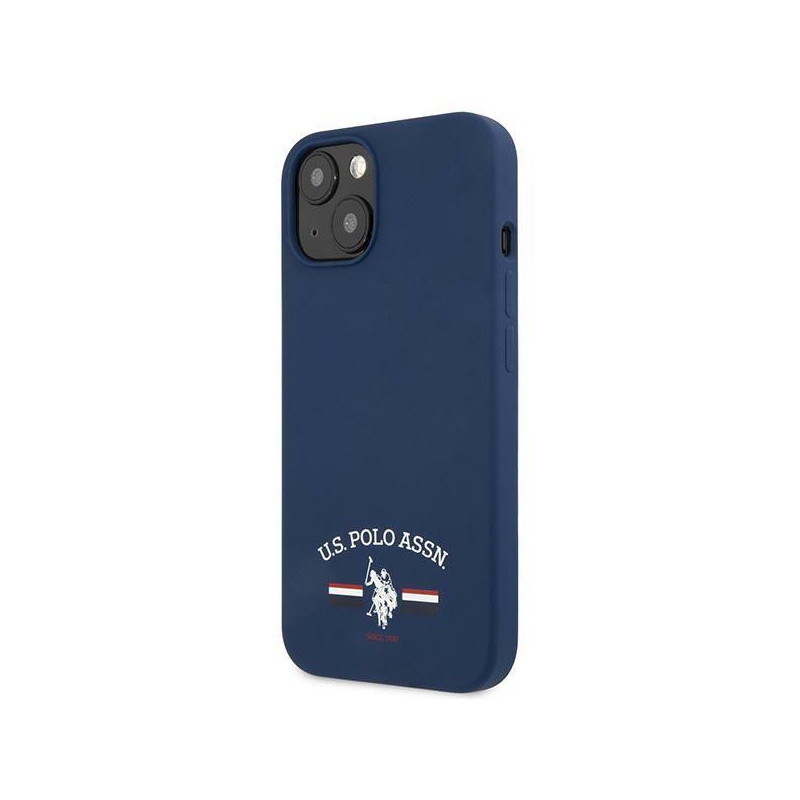 JAV Polo Assn byla Silikono kolekcija iPhone 13 mini - tamsiai mėlyna