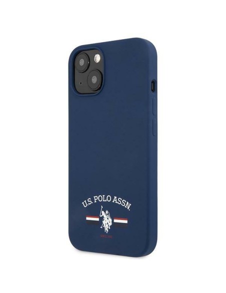 JAV Polo Assn byla Silikono kolekcija iPhone 13 mini - tamsiai mėlyna JAV Polo Assn byla Silikono kolekcija iPhone 13 mini - tamsiai mėlyna