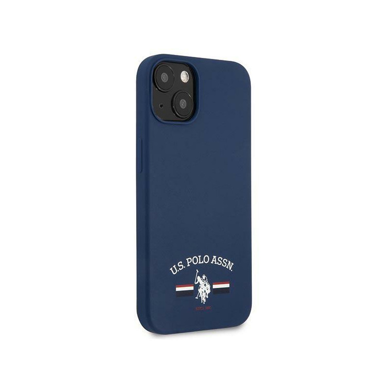 JAV Polo Assn byla Silikono kolekcija iPhone 13 mini - tamsiai mėlyna