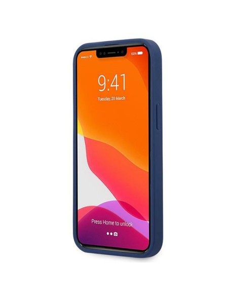 JAV Polo Assn byla Silikono kolekcija iPhone 13 mini - tamsiai mėlyna JAV Polo Assn byla Silikono kolekcija iPhone 13 mini - tamsiai mėlyna