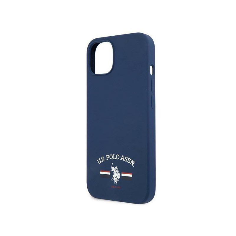 JAV Polo Assn byla Silikono kolekcija iPhone 13 mini - tamsiai mėlyna