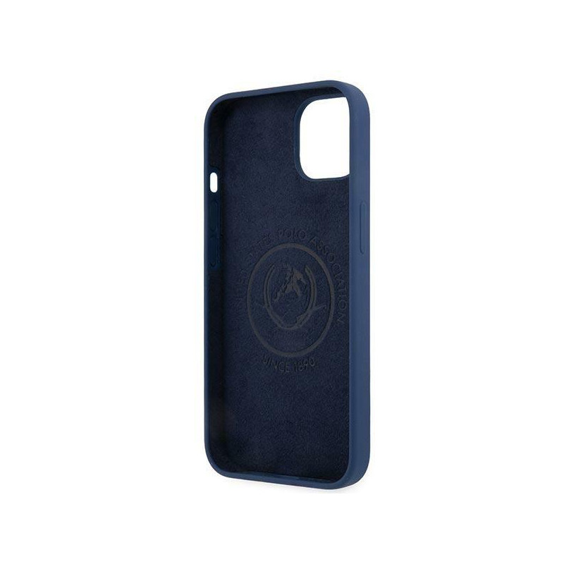 JAV Polo Assn byla Silikono kolekcija iPhone 13 mini - tamsiai mėlyna