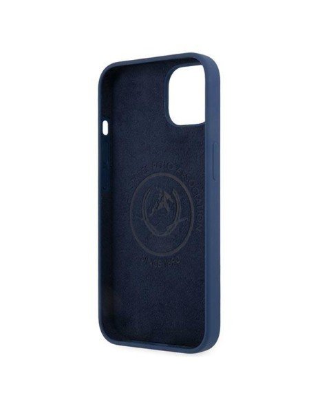 JAV Polo Assn byla Silikono kolekcija iPhone 13 mini - tamsiai mėlyna JAV Polo Assn byla Silikono kolekcija iPhone 13 mini - tamsiai mėlyna