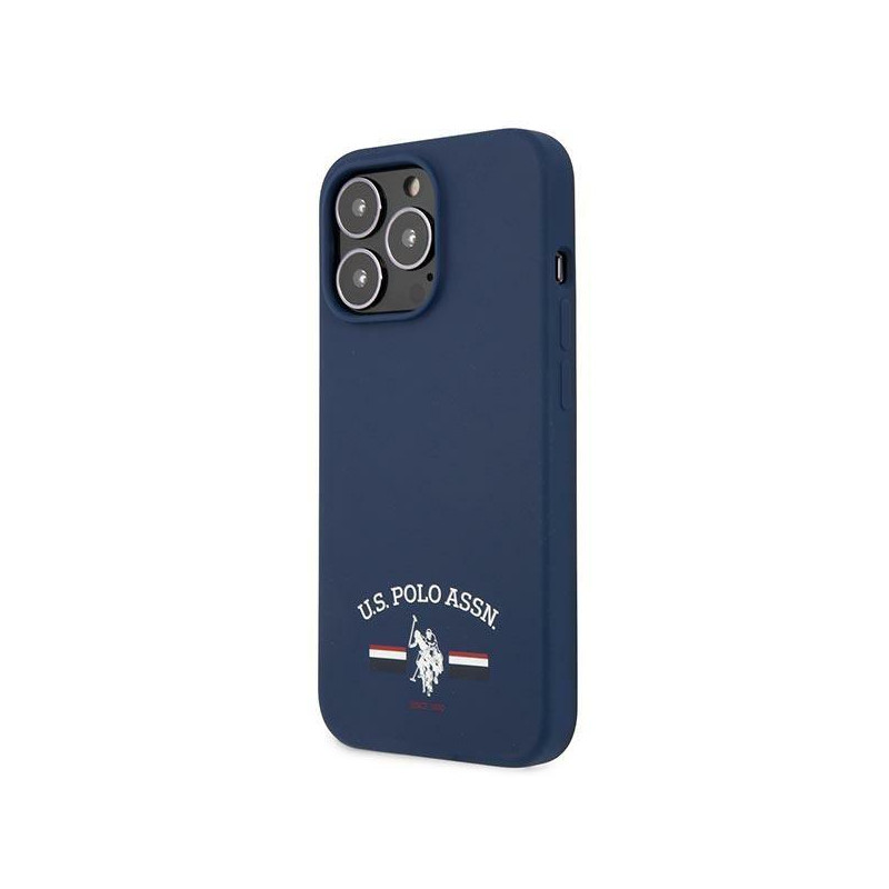 JAV Polo Assn byla Silikono kolekcija, skirta iPhone 13 Pro Max – tamsiai mėlyna
