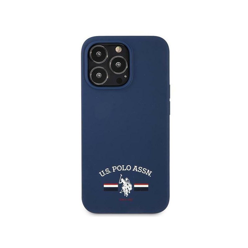 JAV Polo Assn byla Silikono kolekcija, skirta iPhone 13 Pro Max – tamsiai mėlyna