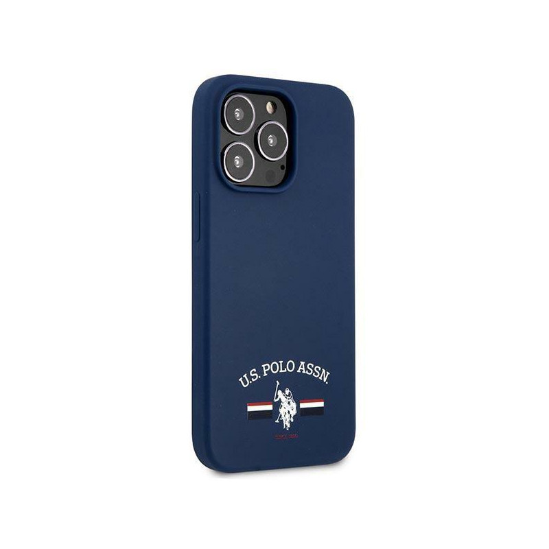 JAV Polo Assn byla Silikono kolekcija, skirta iPhone 13 Pro Max – tamsiai mėlyna