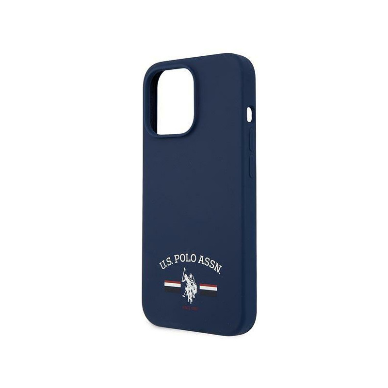 JAV Polo Assn byla Silikono kolekcija, skirta iPhone 13 Pro Max – tamsiai mėlyna