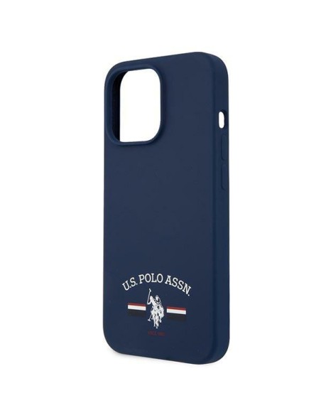 JAV Polo Assn byla Silikono kolekcija, skirta iPhone 13 Pro Max – tamsiai mėlyna JAV Polo Assn byla Silikono kolekcija, skirta iPhone 13 Pro Max – tamsiai mėlyna