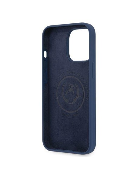 JAV Polo Assn byla Silikono kolekcija, skirta iPhone 13 Pro Max – tamsiai mėlyna JAV Polo Assn byla Silikono kolekcija, skirta iPhone 13 Pro Max – tamsiai mėlyna