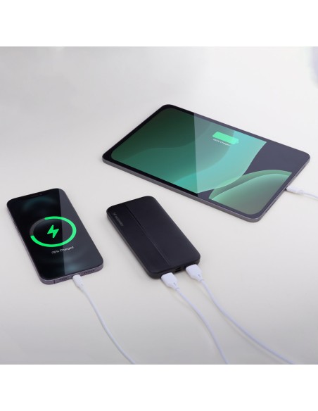 Powerbank Li-Po 10000mAh 2xUSB juoda