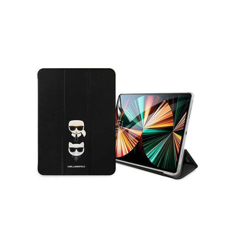 Karl Lagerfeld Saffiano Karl&Choupette dėklas, skirtas iPad 11& 39 & 39 Pro 2021 - juodas