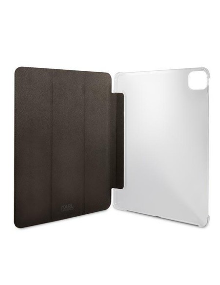 Karl Lagerfeld Saffiano Karl&Choupette dėklas, skirtas iPad 11& 39 & 39 Pro 2021 - juodas Karl Lagerfeld Saffiano Karl&Choupette dėklas, skirtas iPad 11& 39 & 39 Pro 2021 - juodas