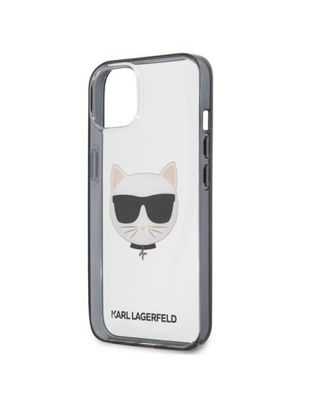 Karl Lagerfeld Ikonik Choupette dėklas iPhone 13 mini - skaidrus Karl Lagerfeld Ikonik Choupette dėklas iPhone 13 mini - skaidrus