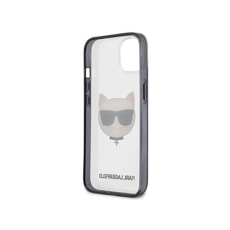Karl Lagerfeld Ikonik Choupette dėklas iPhone 13 mini - skaidrus