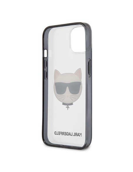 Karl Lagerfeld Ikonik Choupette dėklas iPhone 13 mini - skaidrus Karl Lagerfeld Ikonik Choupette dėklas iPhone 13 mini - skaidrus