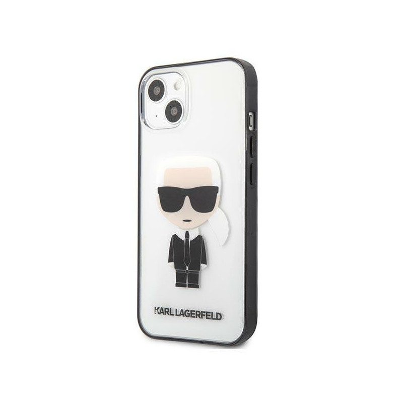 Karl Lagerfeld Iconik Karl dėklas iPhone 13 mini - skaidrus