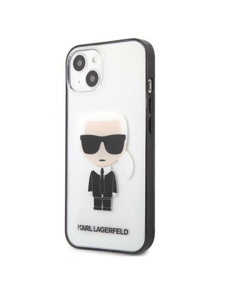 Karl Lagerfeld Iconik Karl dėklas iPhone 13 mini - skaidrus