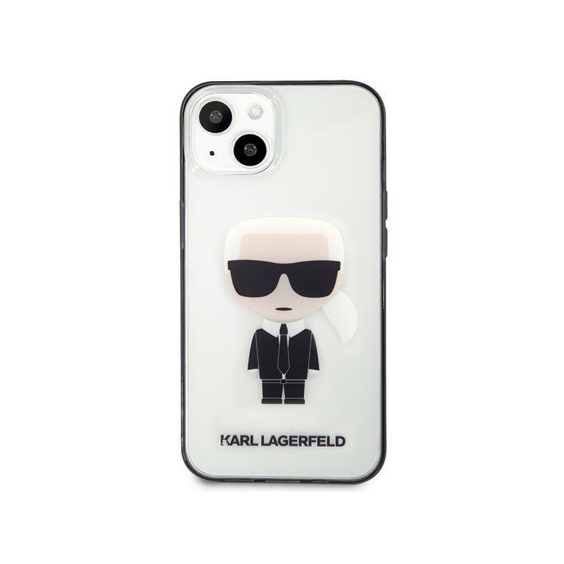 Karl Lagerfeld Iconik Karl dėklas iPhone 13 mini - skaidrus