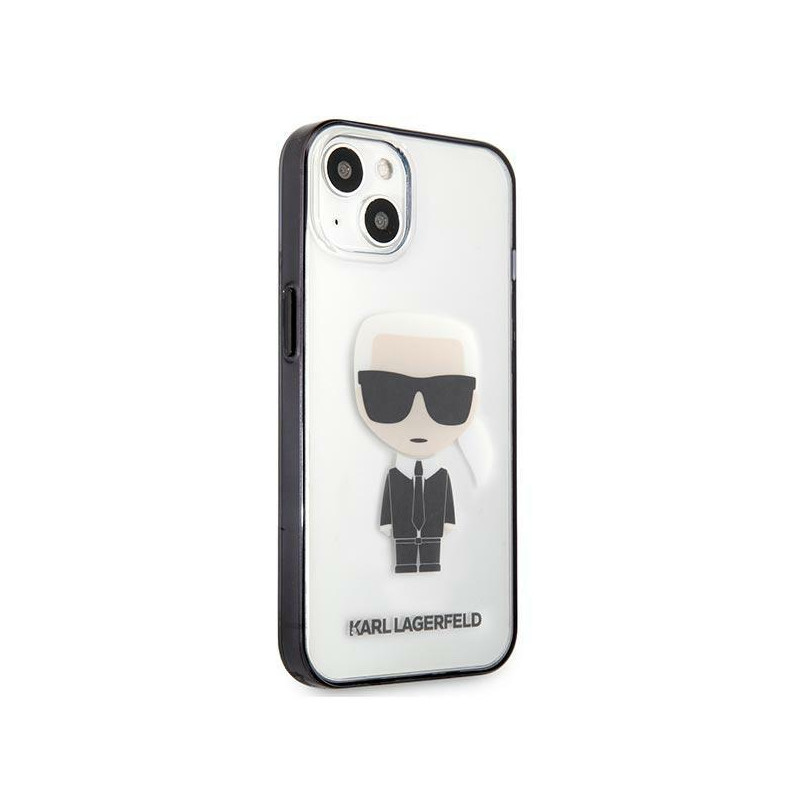 Karl Lagerfeld Iconik Karl dėklas iPhone 13 mini - skaidrus