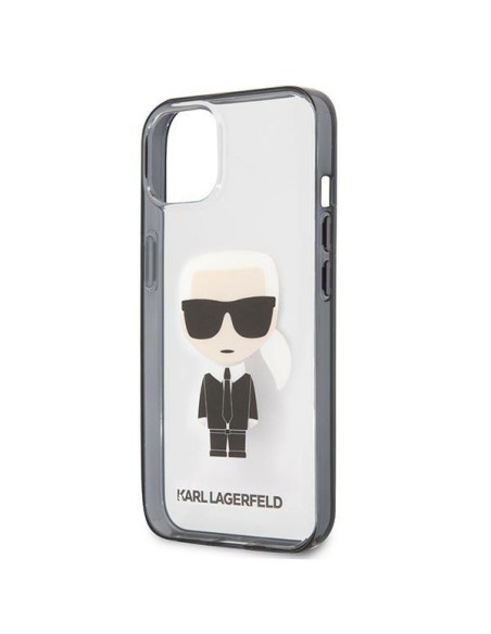 Karl Lagerfeld Iconik Karl dėklas iPhone 13 mini - skaidrus