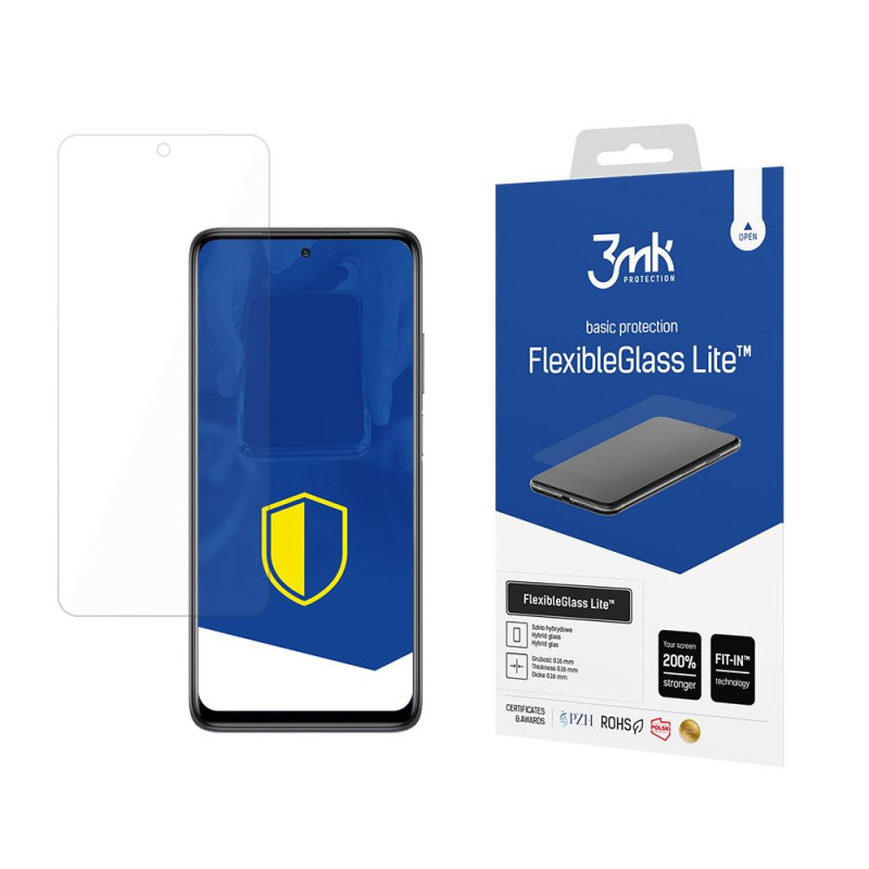 3mk FlexibleGlass Lite™ hibridinis stiklas ant Xiaomi Mi 10T Lite 5G