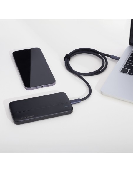 Powerbank Li-Po 10000mAh 2xUSB juoda