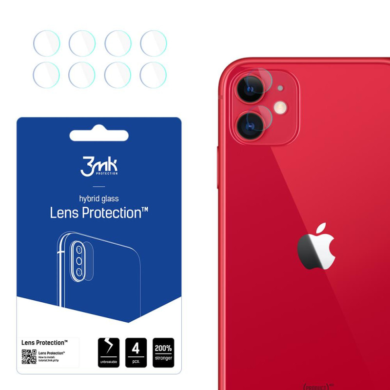 3mk Lens Protection™ hibridinis fotoaparato stiklas, skirtas iPhone 11