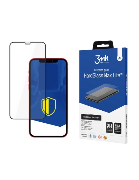 9H 3mk HardGlass Max Lite™ stiklas, skirtas iPhone 12 Mini 9H 3mk HardGlass Max Lite™ stiklas, skirtas iPhone 12 Mini