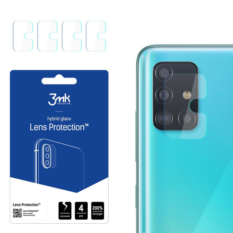 3mk Lens Protection™ hibridinis fotoaparato stiklas, skirtas Samsung Galaxy A51 4G