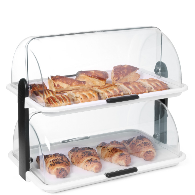 Vitrina maistui demonstruoti su dvigubu RollTop dangteliu – Hendi 871713