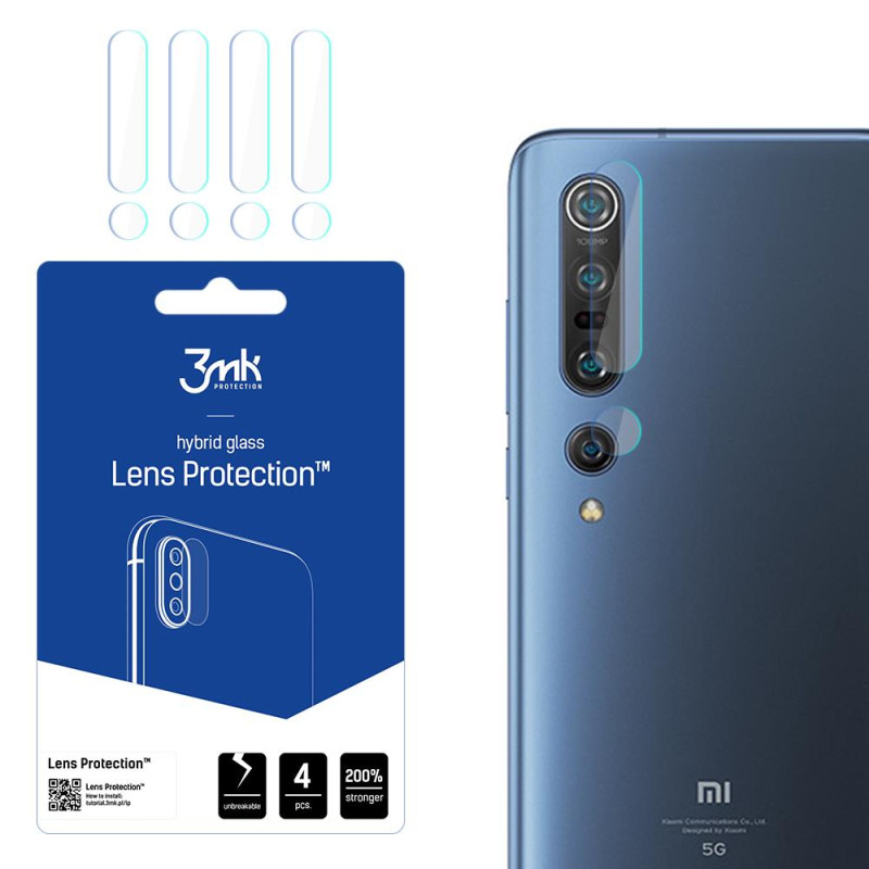 3mk Lens Protection™ hibridinis fotoaparato stiklas, skirtas Xiaomi Mi 10 Pro 5G