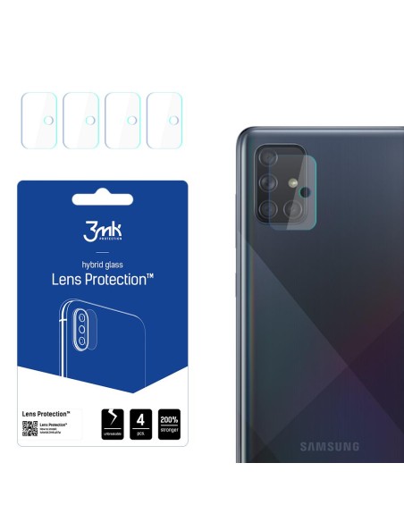 3mk Lens Protection™ hibridinis fotoaparato stiklas, skirtas Samsung Galaxy A71 4G 3mk Lens Protection™ hibridinis fotoaparato stiklas, skirtas Samsung Galaxy A71 4G