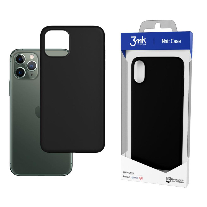 3mk matinis dėklas, skirtas iPhone 12 Pro Max – juodas 3mk matinis dėklas, skirtas iPhone 12 Pro Max – juodas