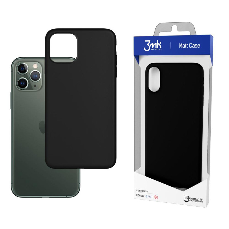 3mk matinis dėklas, skirtas iPhone 12/ 12 Pro – juodas 3mk matinis dėklas, skirtas iPhone 12/ 12 Pro – juodas