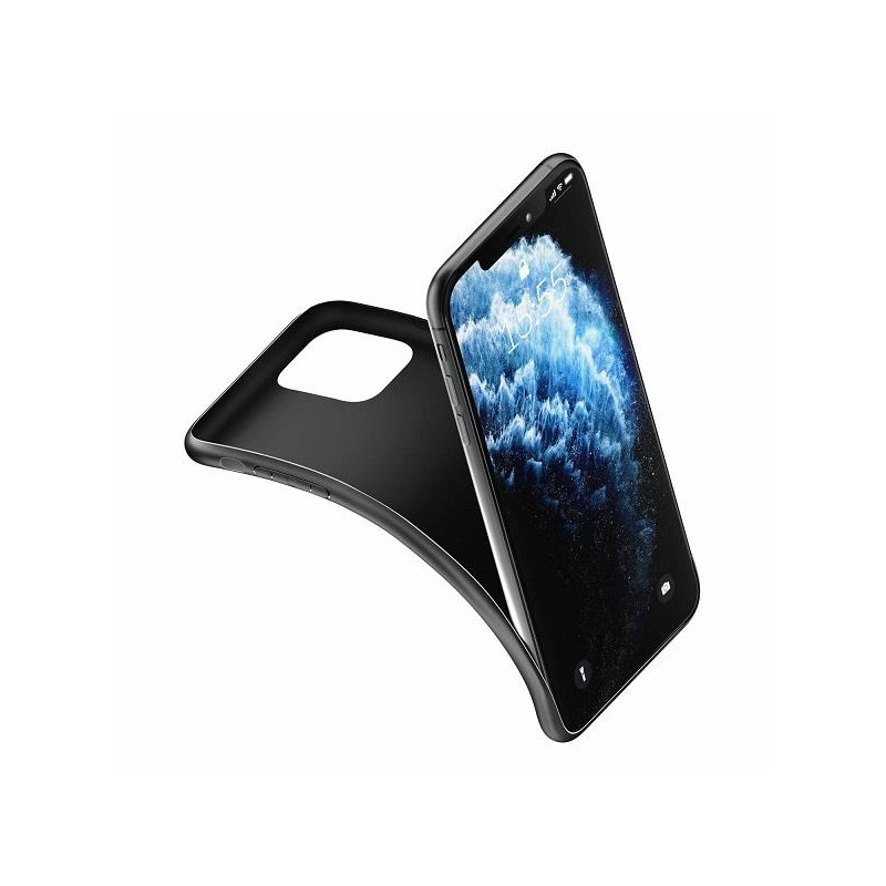 3mk matinis dėklas iPhone Xr - juodas