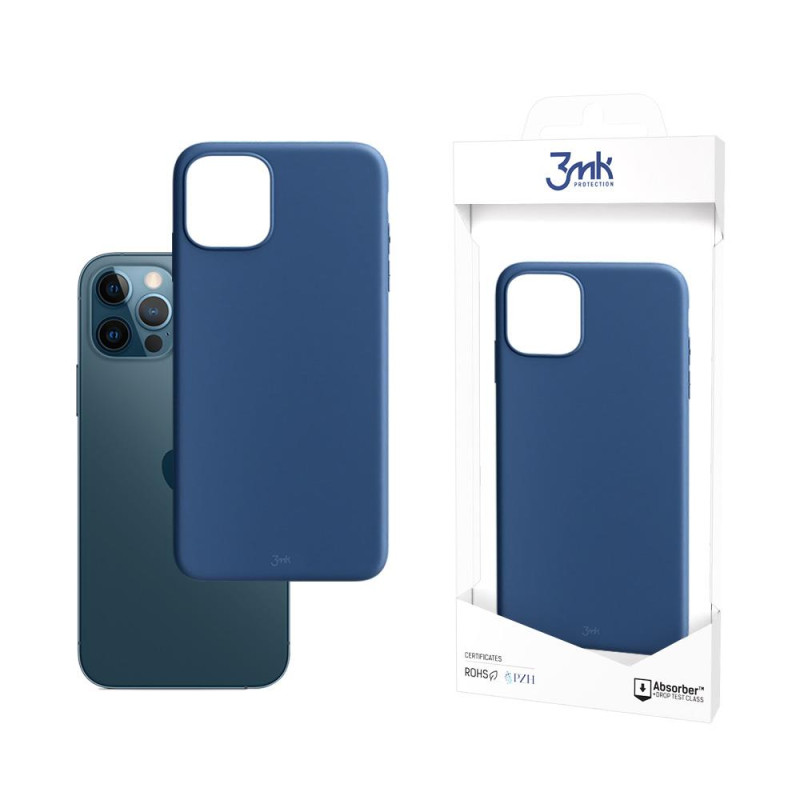 3mk matinis dėklas, skirtas iPhone 12 / iPhone 12 Pro – mėlynas