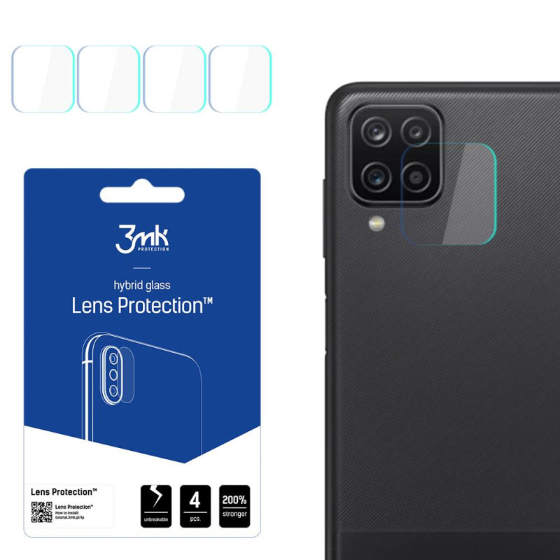 3mk Lens Protection™ hibridinis fotoaparato stiklas, skirtas Samsung Galaxy A12