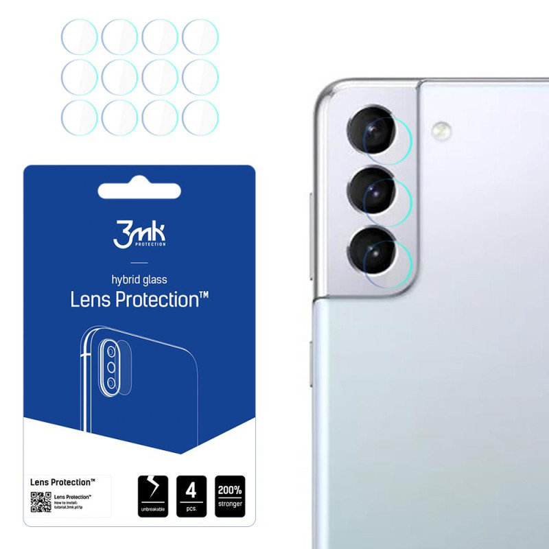 3mk Lens Protection™ hibridinis fotoaparato stiklas, skirtas Samsung Galaxy S21+ 5G