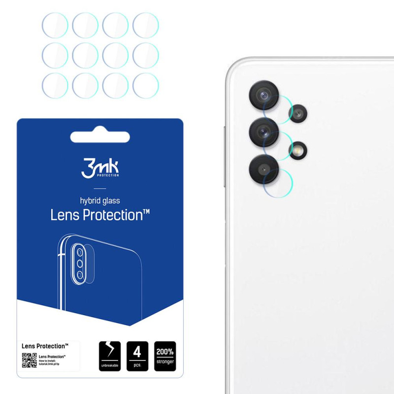 3mk Lens Protection™ hibridinis fotoaparato stiklas, skirtas Samsung Galaxy A32 5G 3mk Lens Protection™ hibridinis fotoaparato stiklas, skirtas Samsung Galaxy A32 5G