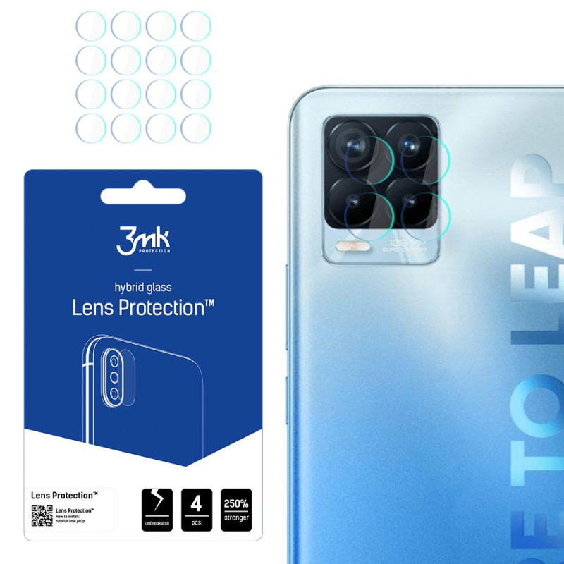 3mk Lens Protection™ hibridinis fotoaparato stiklas, skirtas Realme 8 Pro