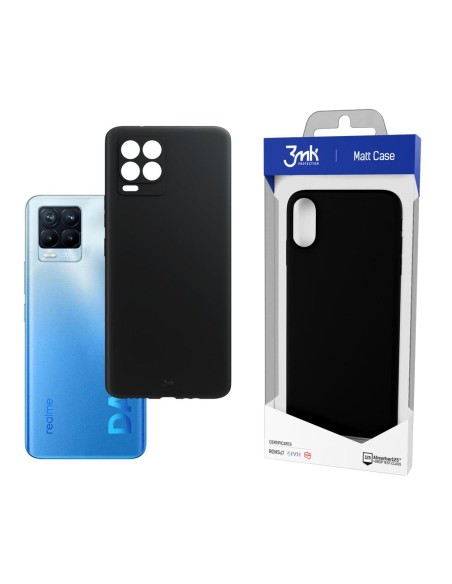 3mk matinis dėklas, skirtas Realme 8 Pro – juodas 3mk matinis dėklas, skirtas Realme 8 Pro – juodas