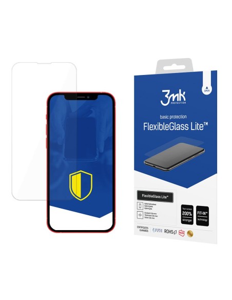 3mk FlexibleGlass Lite™ hibridinis stiklas, skirtas iPhone 13 Mini 3mk FlexibleGlass Lite™ hibridinis stiklas, skirtas iPhone 13 Mini