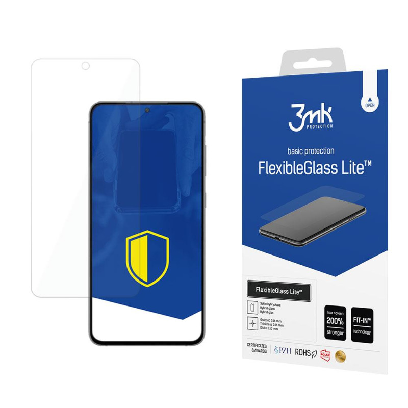 3mk FlexibleGlass Lite™ hibridinis stiklas, skirtas Samsung Galaxy S21 FE 5G