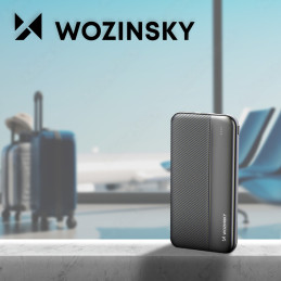 Powerbank Li-Po 10000mAh 2xUSB juoda