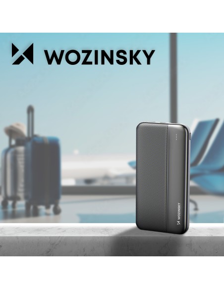 Powerbank Li-Po 10000mAh 2xUSB juoda