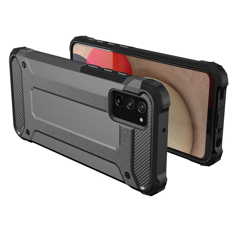 Hybrid Armor šarvuotas hibridinis dėklo dangtelis, skirtas Samsung Galaxy A03s juodas